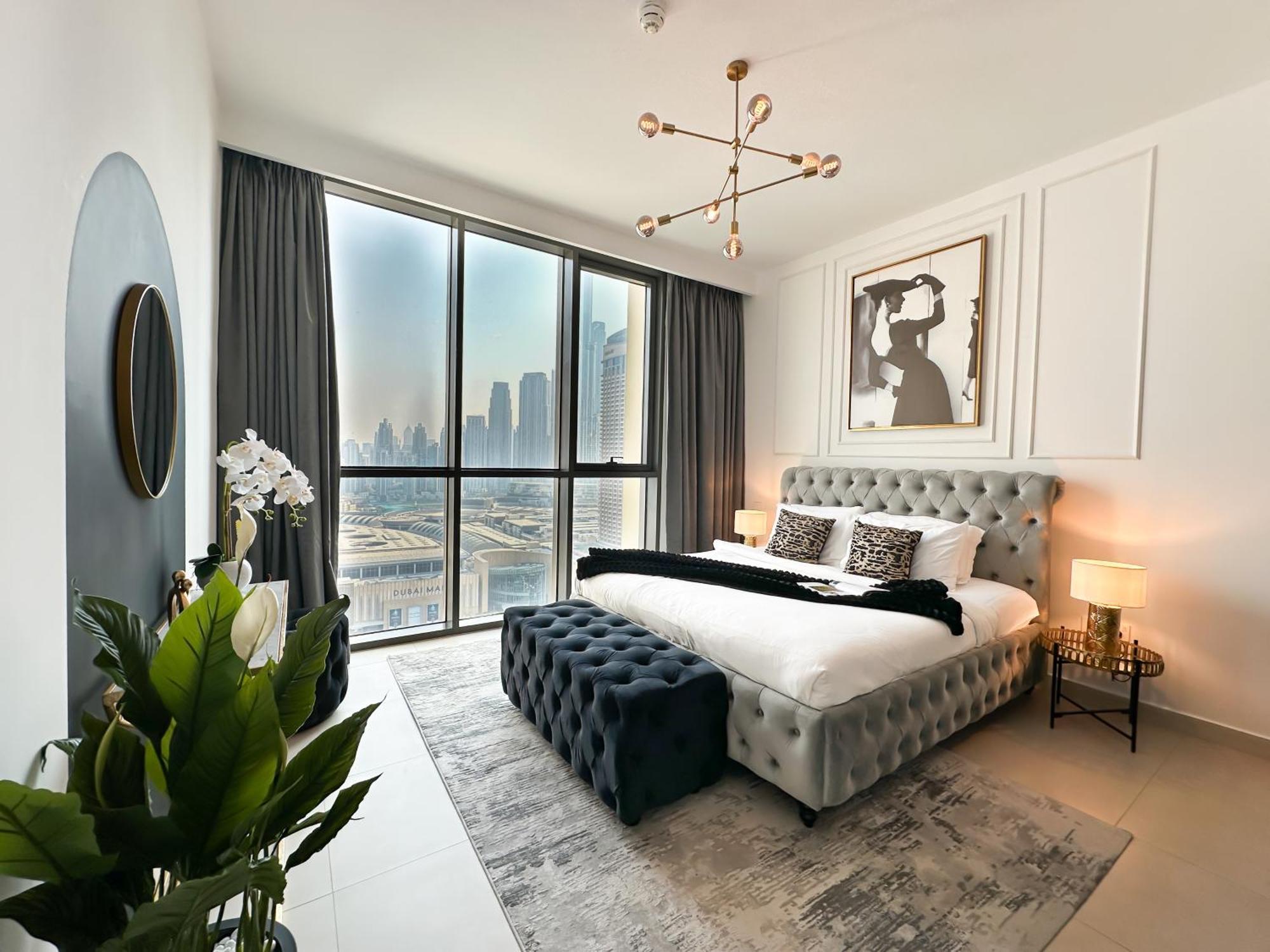 Stylish 2 Bedroom Dior-Inspired Apartment Connected To Dubai Mall Bagian luar foto