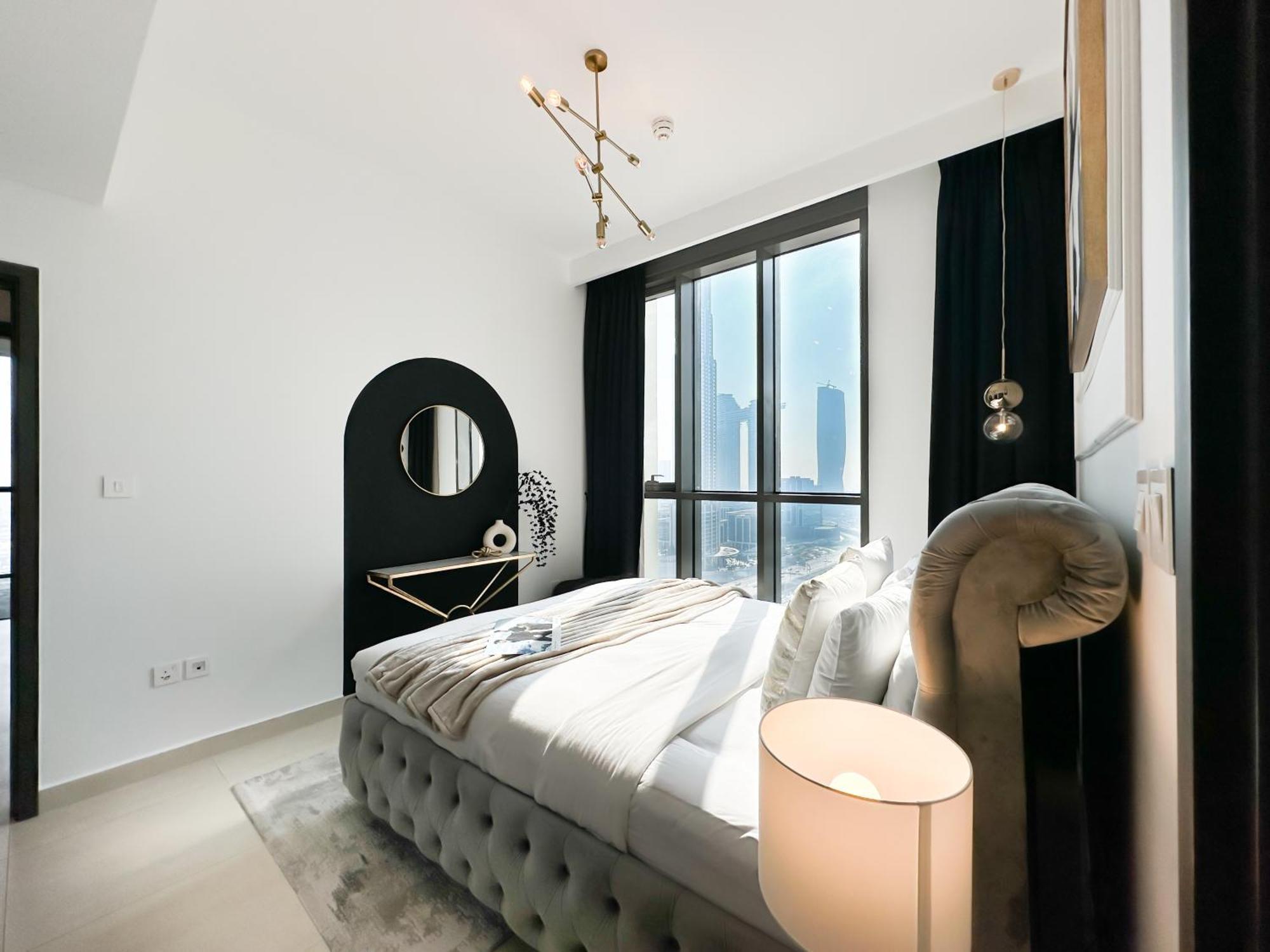 Stylish 2 Bedroom Dior-Inspired Apartment Connected To Dubai Mall Bagian luar foto