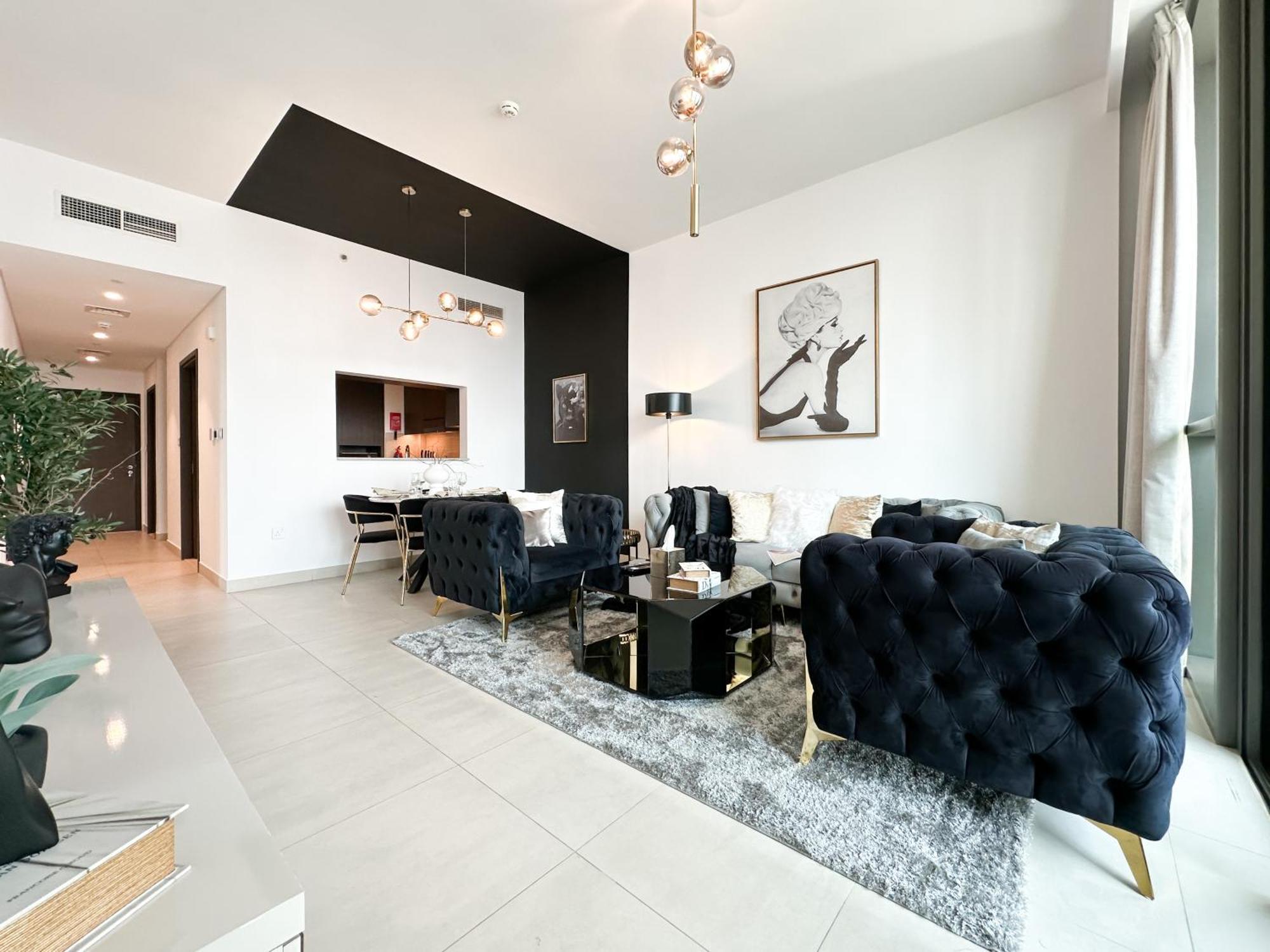 Stylish 2 Bedroom Dior-Inspired Apartment Connected To Dubai Mall Bagian luar foto